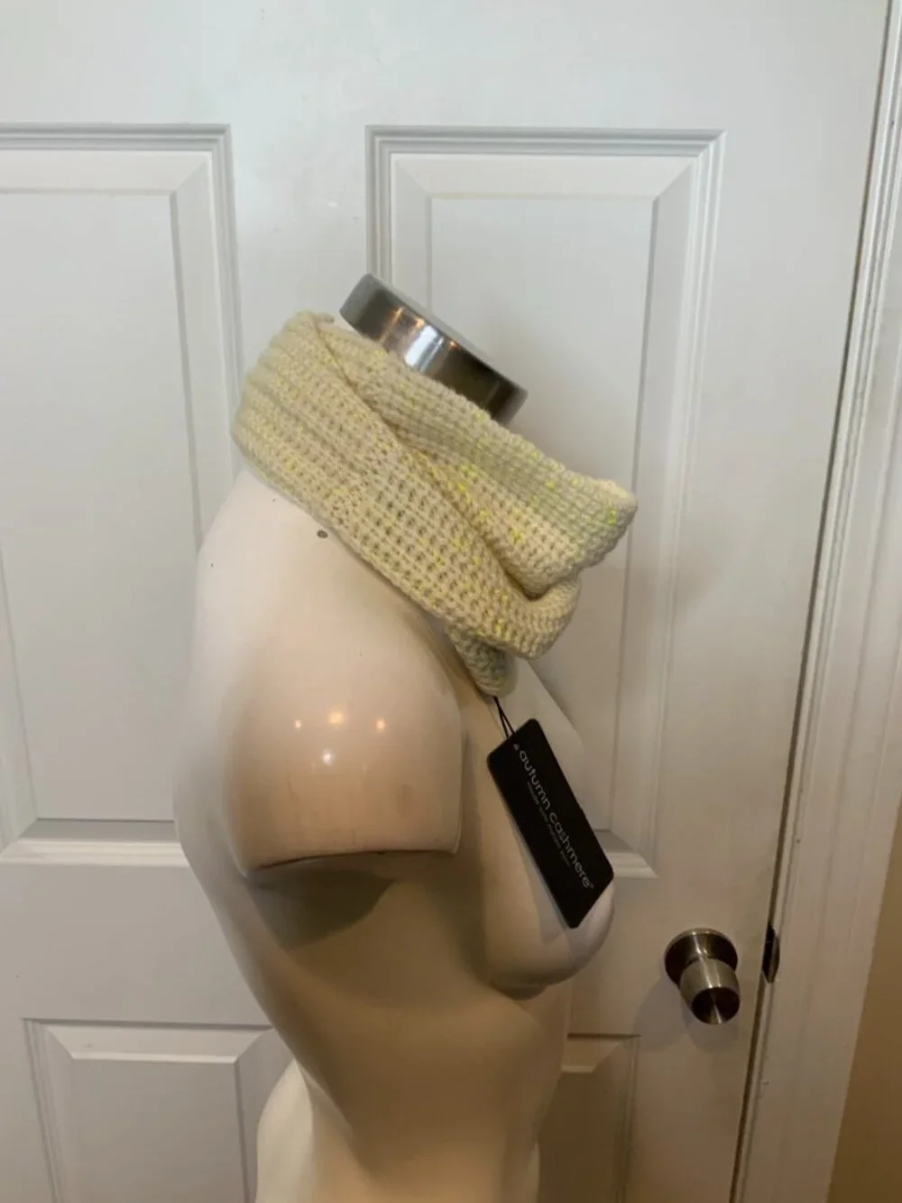 Autumn Cashmere Cream Neon Shaker Neck Warmer Cowl NWT $165